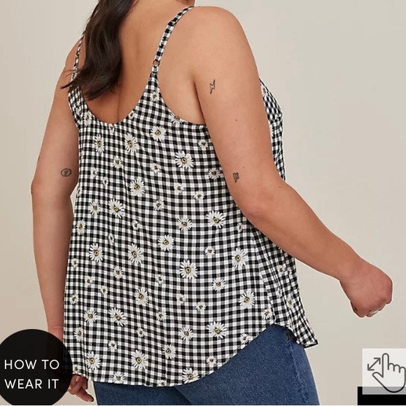 TORRID- Ava Stretch Challis Cami - NWT - Size 00 (M/L/10) - Picture 3 of 3